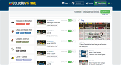 Desktop Screenshot of colecaovirtual.com.br
